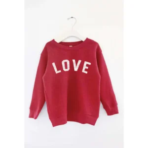 Love Toddler Unisex Graphic Sweatshirt (Red)